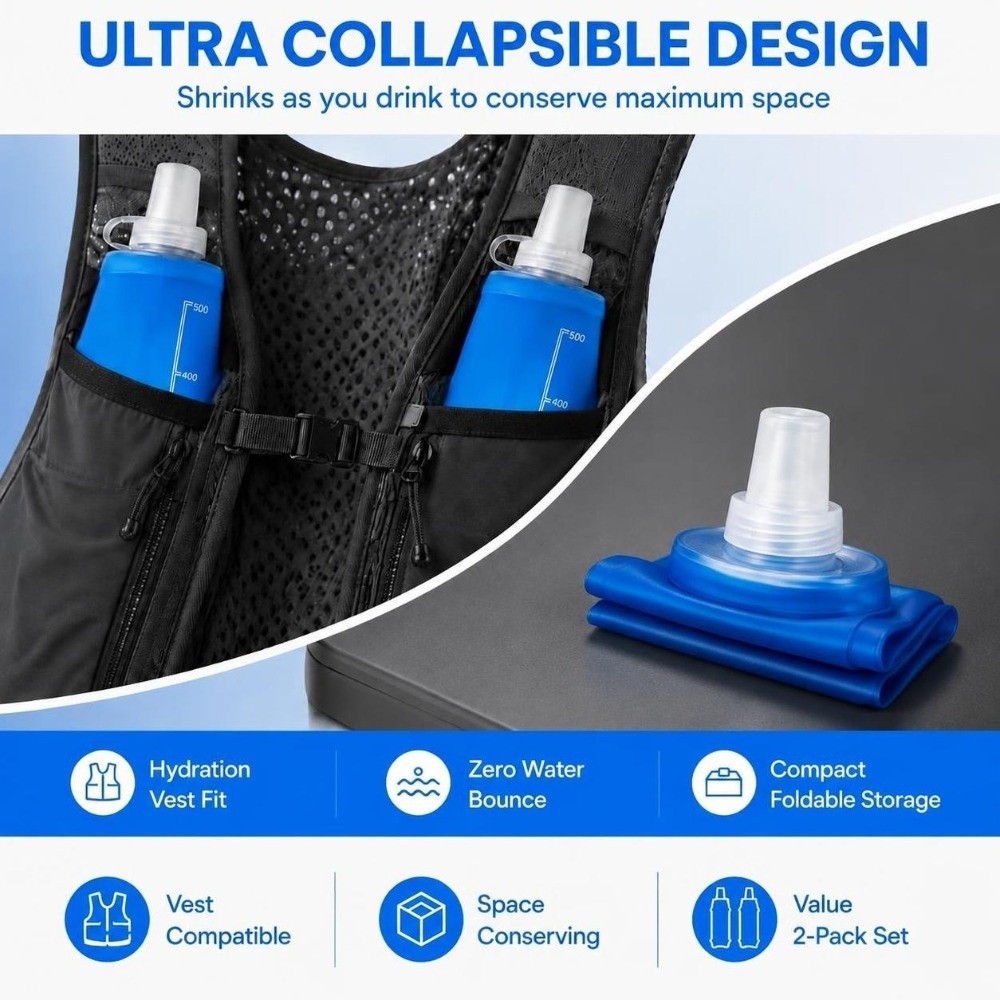 2 Pack Convenient TPU Collapsi - đánh giá và giá Water Bag Collapsible