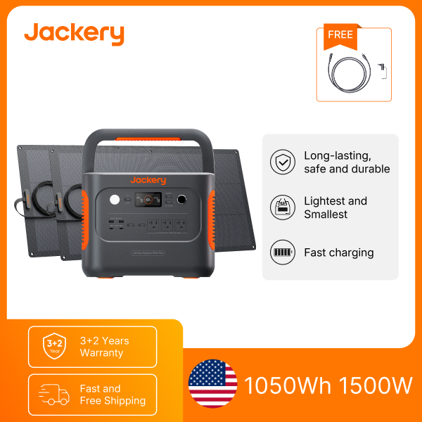 Jackery E1000AC 1050Wh Portabl - đánh giá và giá Solar Emergency Charger