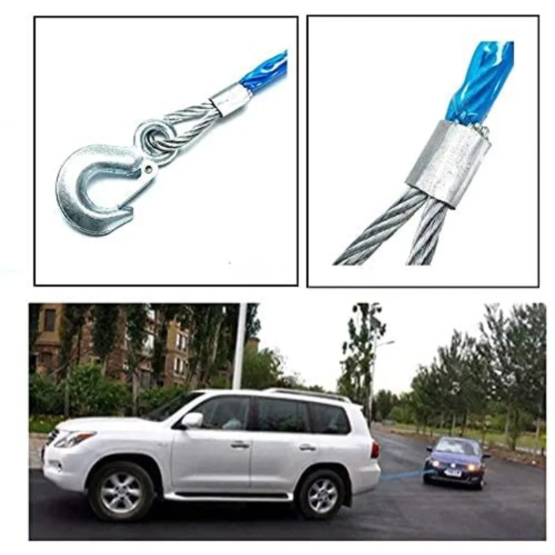 Car Towing Rope 3-7 Tons Steel - đánh giá và giá Rescue Rope Throw