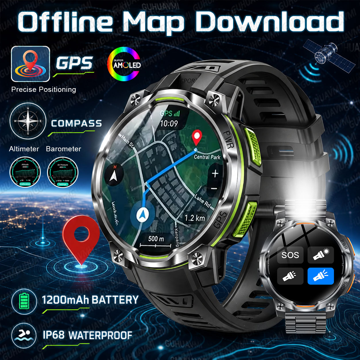2026 New Military GPS Smartwat - đánh giá và giá Compass Lensatic