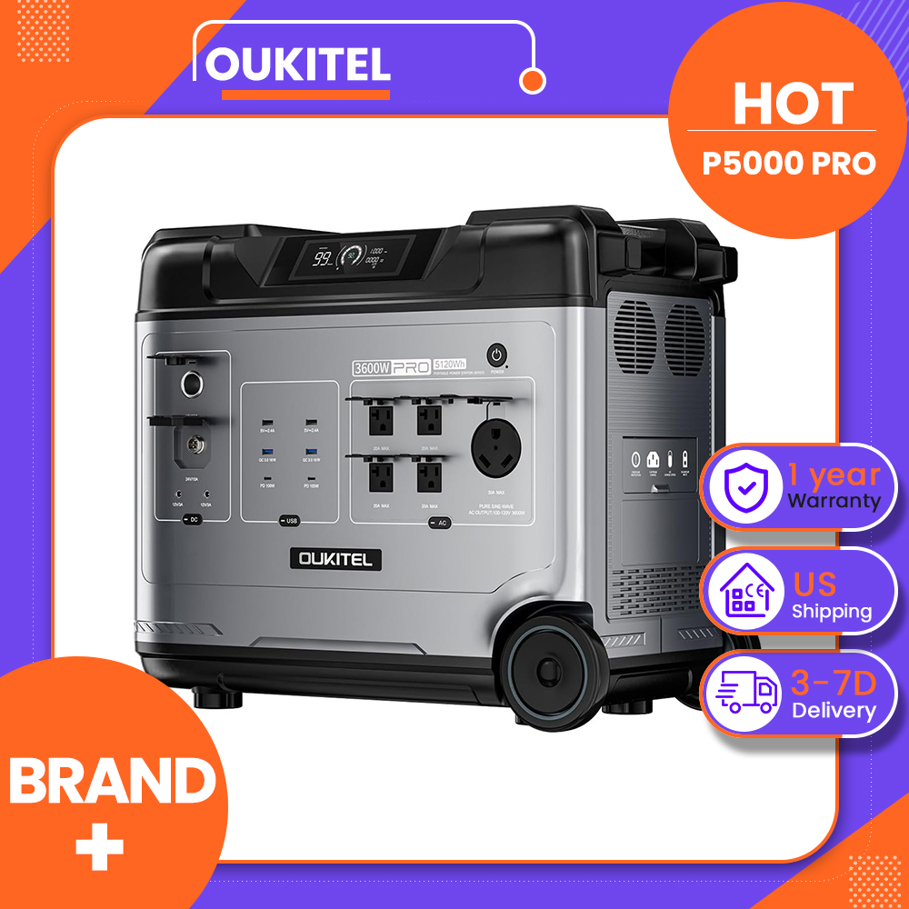 OUKITEL P5000 Pro Portable Pow - đánh giá và giá Solar Emergency Charger